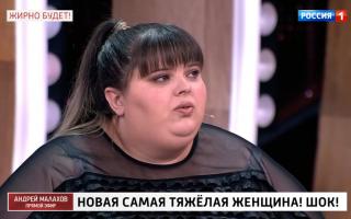 'Прямой эфир' 25.03.2021: Новая самая тяжелая женщина - Кристина Кашнякова